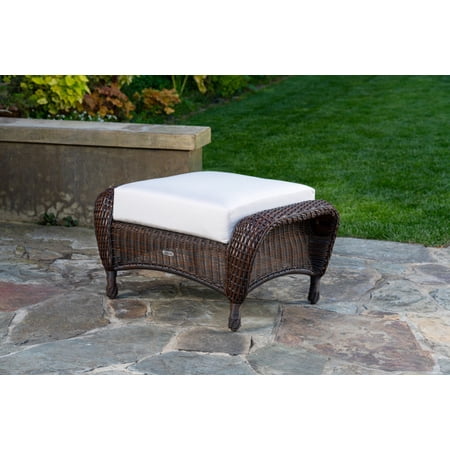 Sea Pines Ottoman - Java/Canvas Canvas