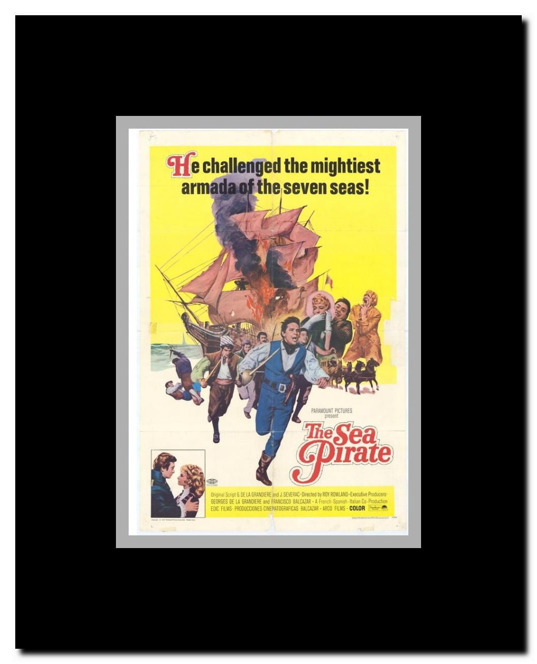 Sea Pirate Framed Movie Poster