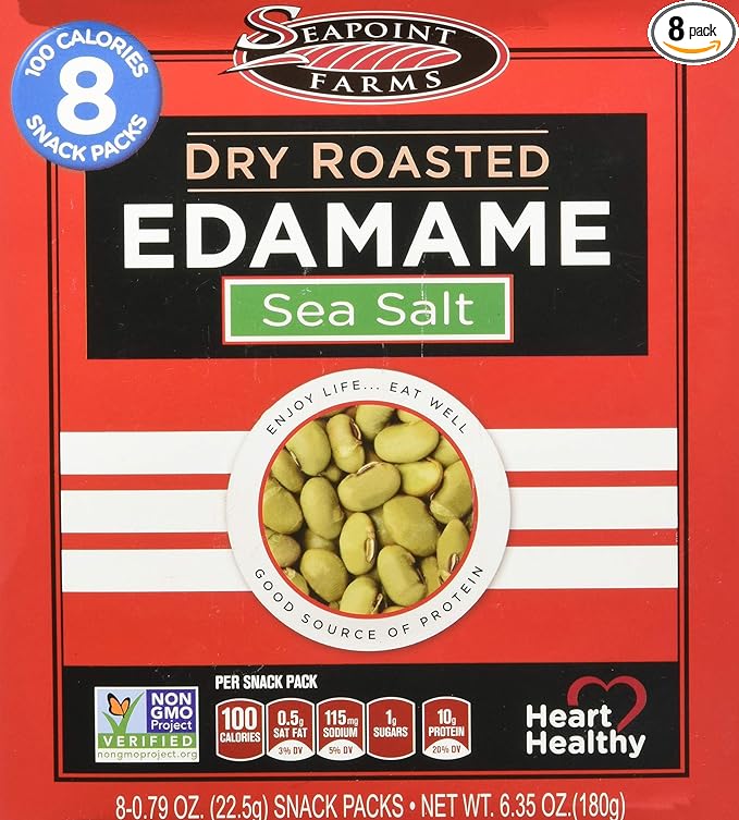 Sea Point Farms Edamame Dry Rstd Sea Salt 100 Cal 80.79 OZ Snack Packs
