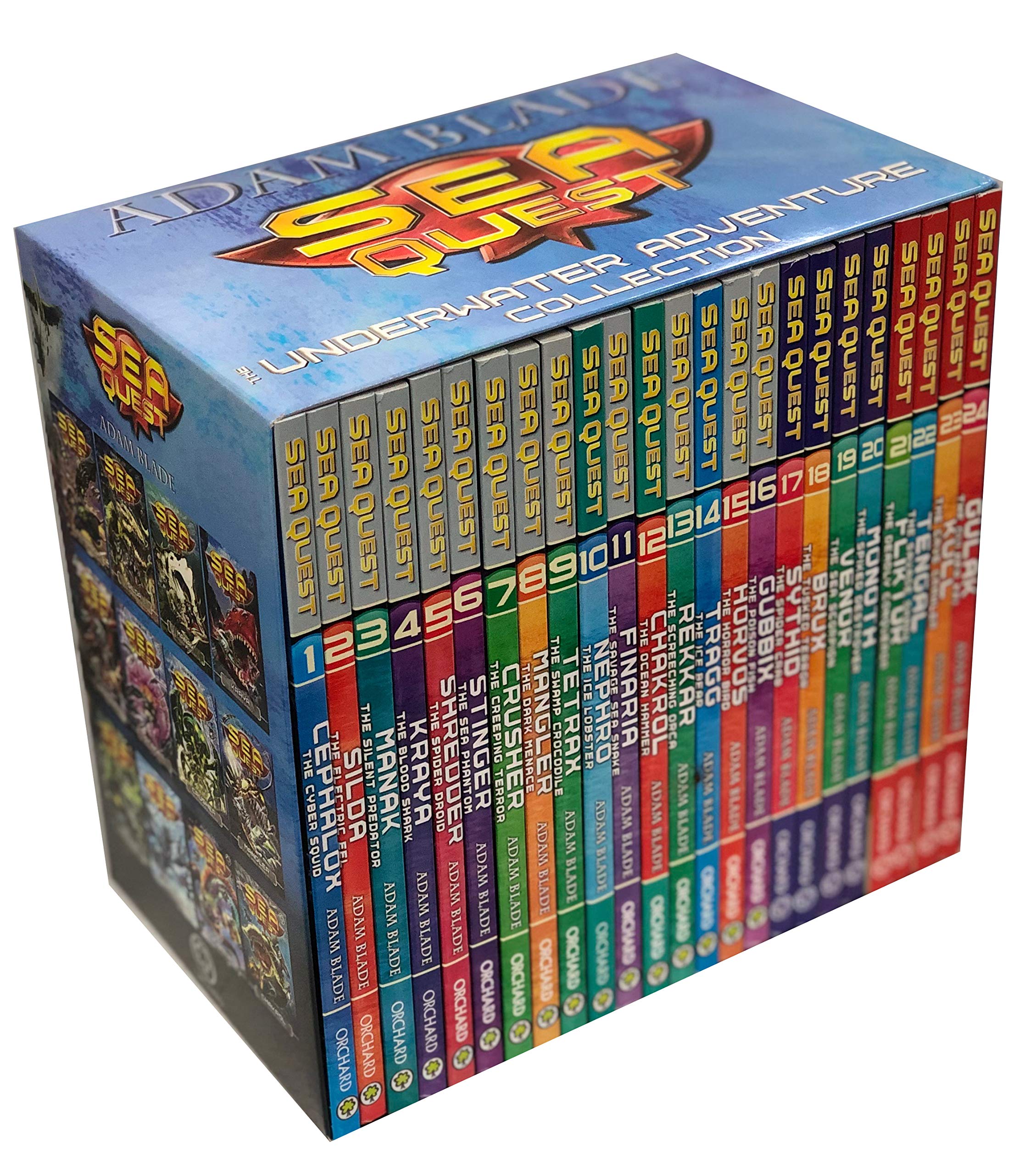 Sea Quest Series 1-6 24 Books Slipcase Edition Collection Set By Adam ...