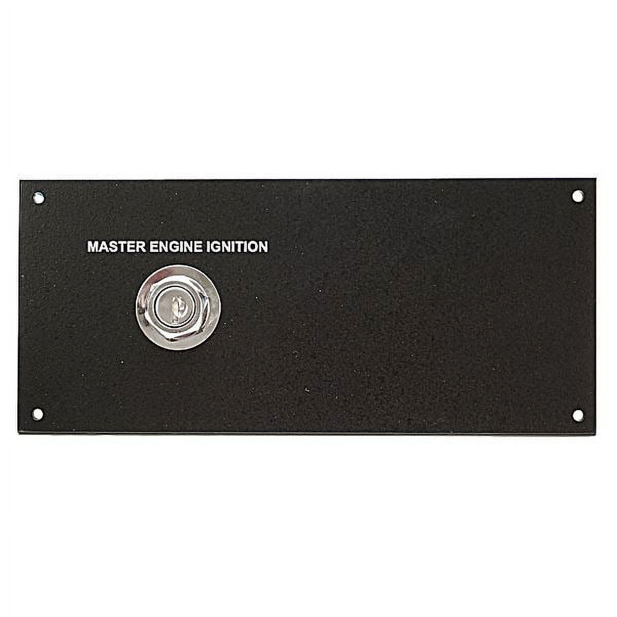 Sea Ray 1905005 Black Aluminum Master Engine Boat Ignition Switch Panel