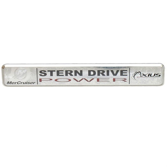 Sea Ray Boat 8 Inch Aluminum Decal |Mercruiser Stern Drive Power (Single)