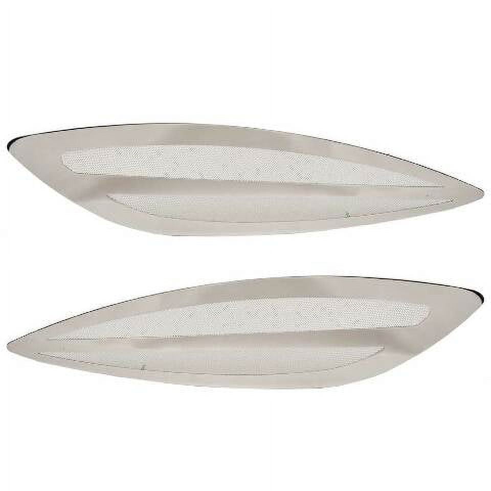 Sea Ray Boat Blower Vent Covers 2290543 35 1/2 x 9 Inch SS Set of 2