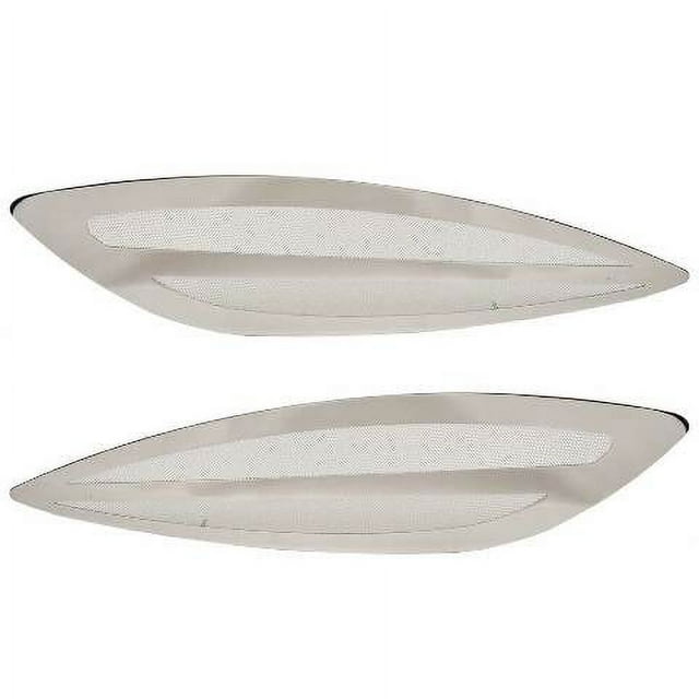 Sea Ray Boat Blower Vent Covers 2290543 35 1/2 x 9 Inch SS Set of 2