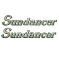 thumbnail image 1 of Sea Ray Boat Emblem Decal Sticker | Sundancer 24 1/2 x 4 1/2 Inch 2PC, 1 of 1