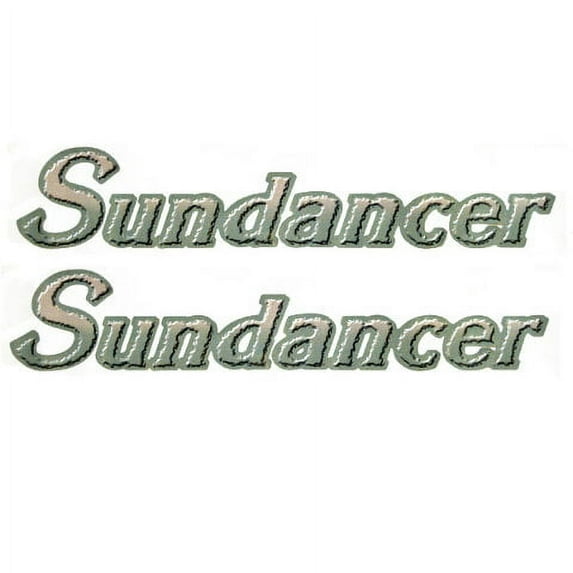Sea Ray Boat Emblem Decal Sticker | Sundancer 24 1/2 x 4 1/2 Inch 2PC