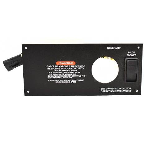 Sea Ray Boat Generator Control Panel 1901724 | Sundancer Black Aluminum