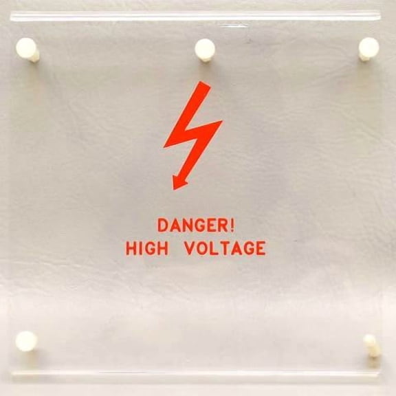 Sea Ray Boat High Voltage Cover 2180859 | 8 x 8 Inch Clear Red