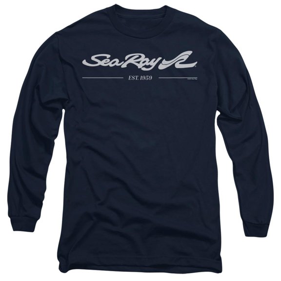 Sea Ray Est 1959 Unisex Adult Long-Sleeve T Shirt, Navy, Large