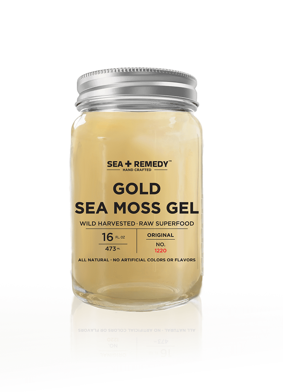 Sea Remedy Sea Moss Gel | Agave | Raw WildCrafted, Natural Health Boost, Irish Superfood | 16oz