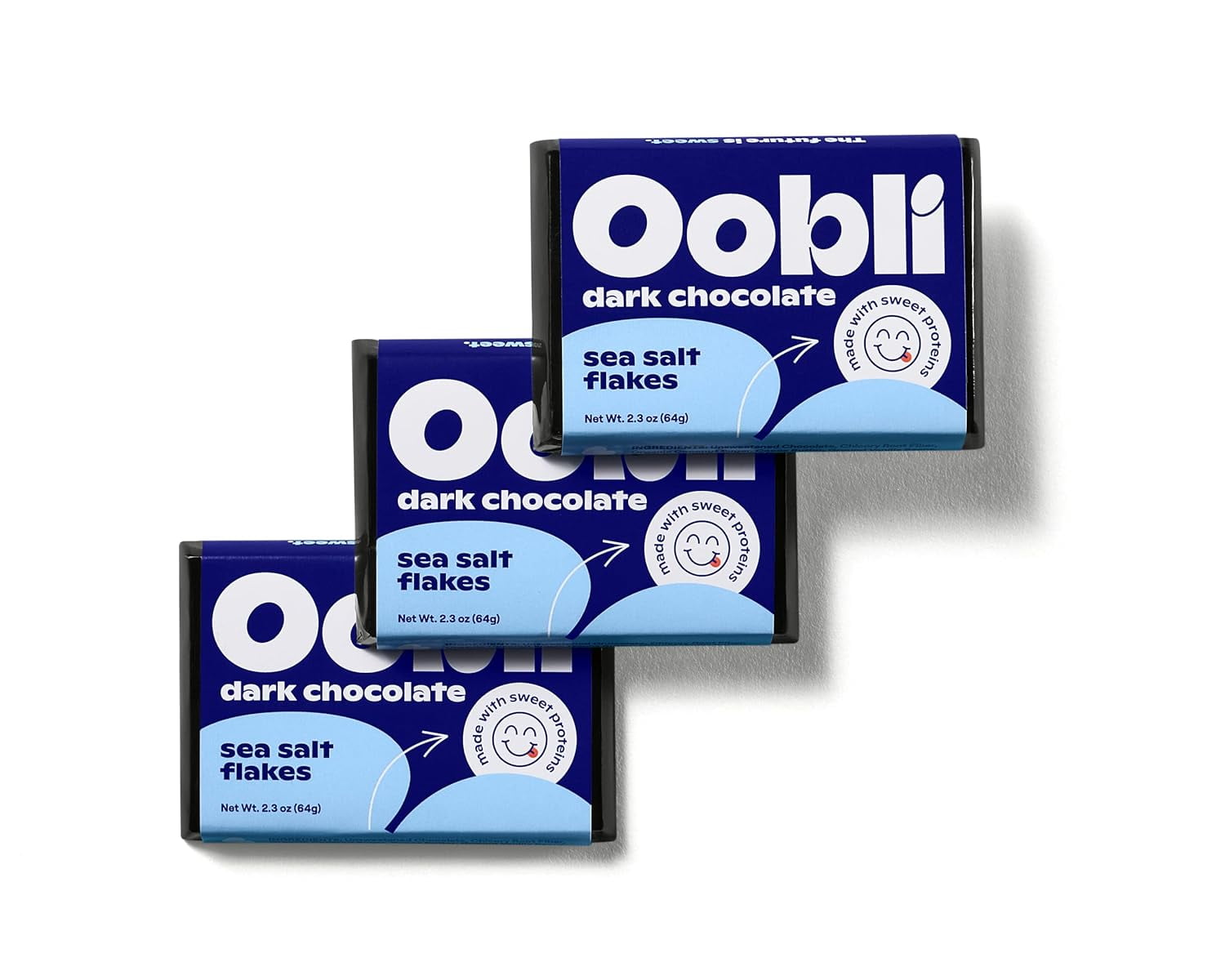 Sea Salt Dark Chocolate Bars Low Sugar, Gluten Free, High Fiber, 150