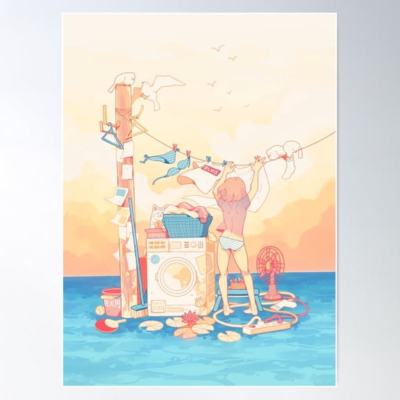 Sea Salt Poster Wall Art, Modern Wall Decor For Living Room Bedroom, 16x24 UNFRAMED