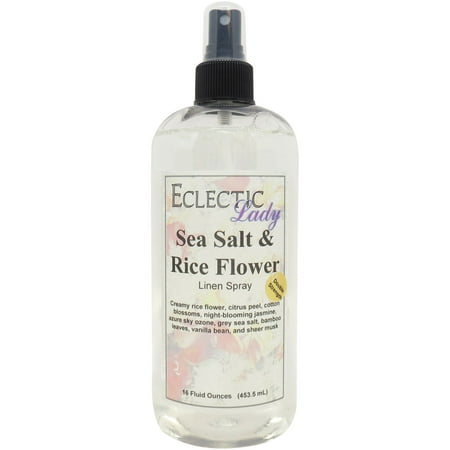 Sea Salt and Rice Flower Linen Spray (Double Strength), 16 ounces