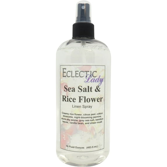 Sea Salt and Rice Flower Linen Spray (Double Strength), 4 ounces