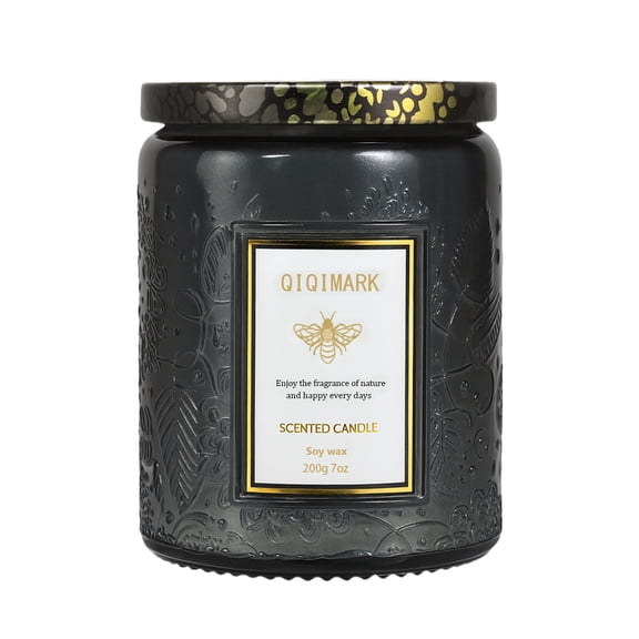 Sea Salt Sage & Driftwood Large Jar Candle with Wood Wick, Decorative Glass Scented Candle, 40 Hours Long Burning for Home Decor and Gift Giving