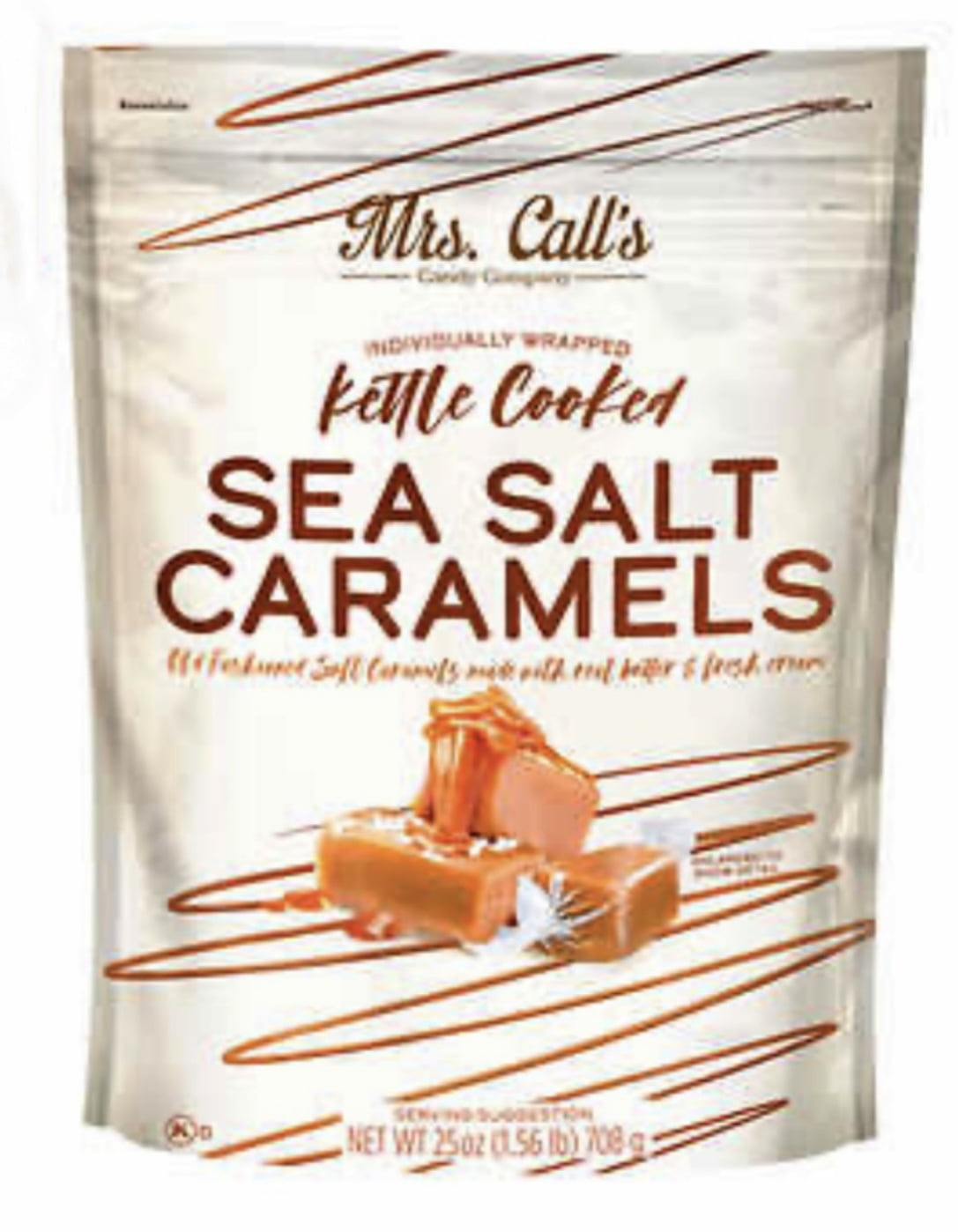 Sea Salt Soft Caramels Mrs. Calls Kettle Cooked