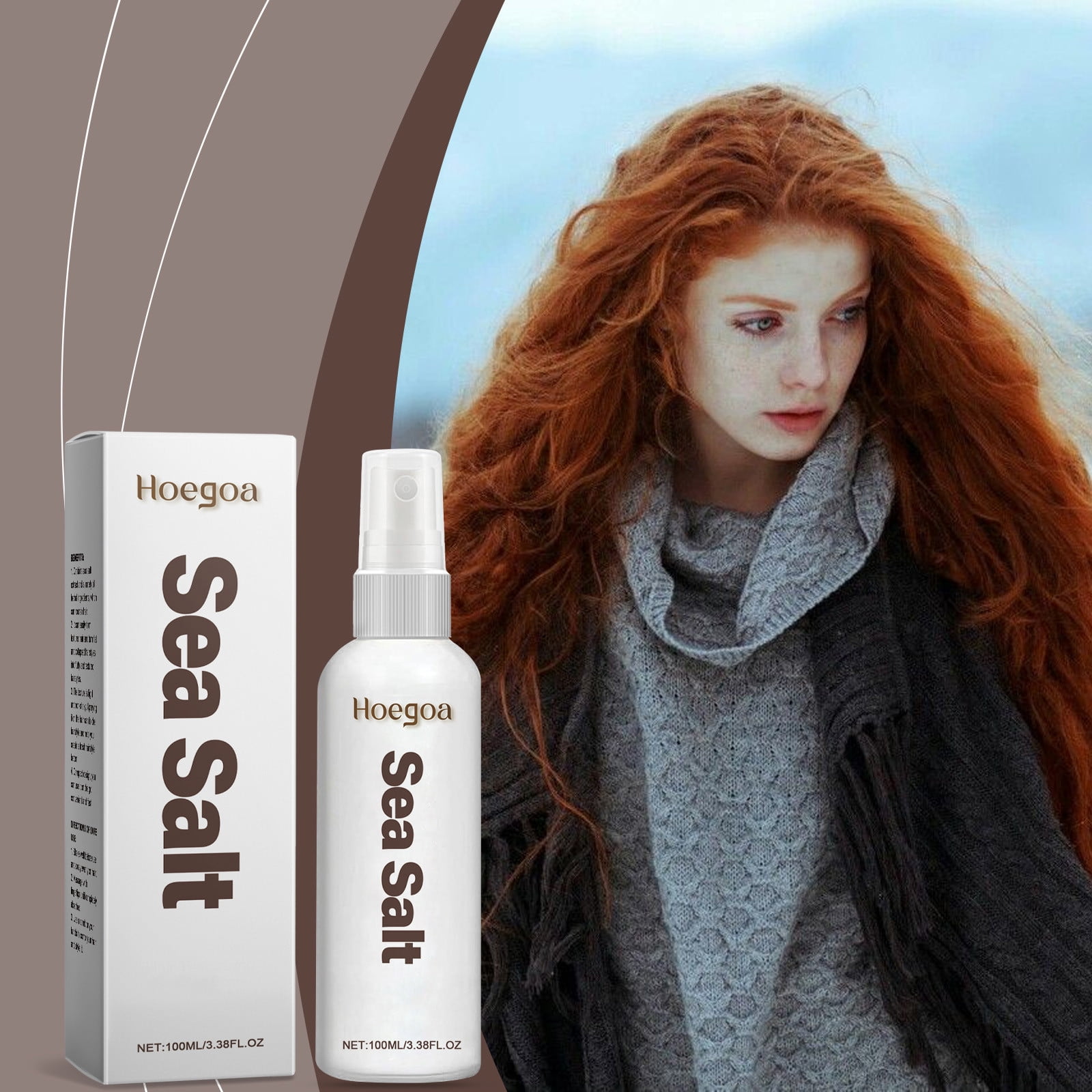 Sea Salt Spray Hair, Men Texturizing Vanilla Sea Salt Spray, Sea Salt Spray Hold for Hair, Curl