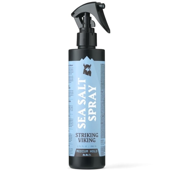 Striking Viking Hair Spray Sea Salt Texturizing Spray Medium Hold 5 oz Ocean Blue Scent for Men