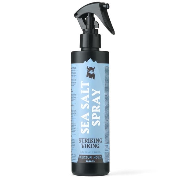 Striking Viking Hair Spray Sea Salt Texturizing Spray Medium Hold 5 oz Ocean Blue Scent for Men