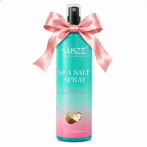 SAISZE Sea Salt Spray for Women, Natural Hair Spray for Beach Waves & Volumizing Texturizing, Travel Essentials, Christmas Stocking Stuffer for Women, 8.8 fl oz
