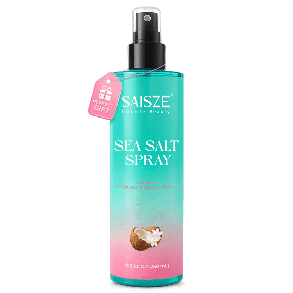 SAISZE Sea Salt Spray for Women, Natural Hair Spray for Beach Waves&Volumizing Texturizing, Suitable for All Hair Types, Travel Essentials, Valentine’s Day Gift for Her, Best Gift for Women, 8.8fl oz