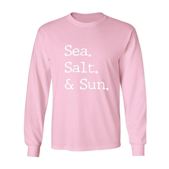 Sea. Salt. & Sun. Adult Long Sleeve T-shirt