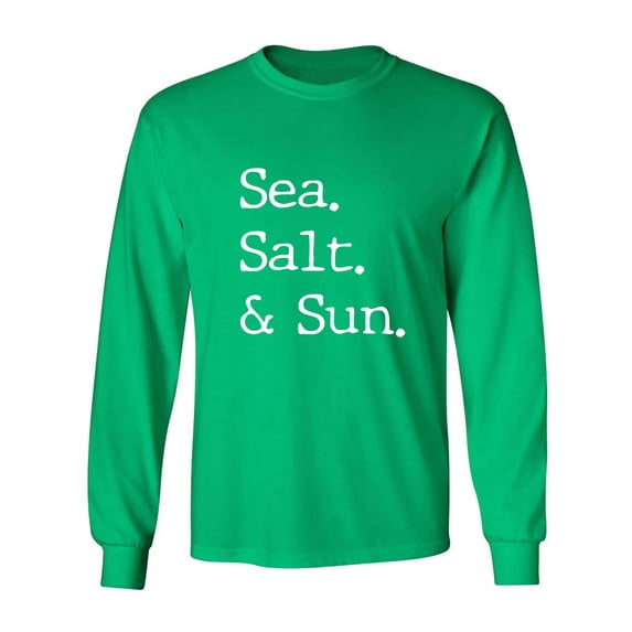 Sea. Salt. & Sun. Adult Long Sleeve T-shirt