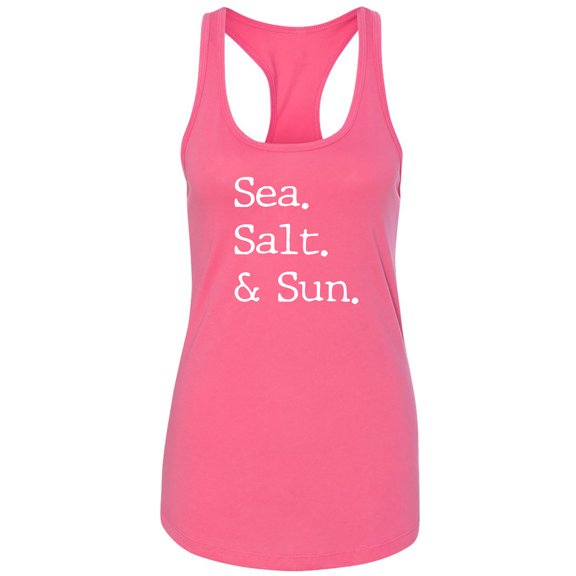 Sea. Salt. & Sun. Racerback Tank