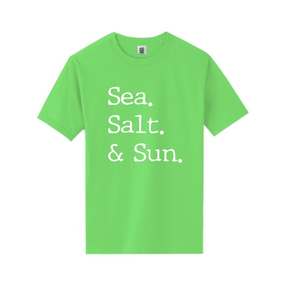 Sea. Salt. & Sun. Short Sleeve Neon Tee