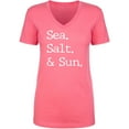thumbnail image 1 of Sea. Salt. & Sun. Womens V-Neck Tee, 1 of 2