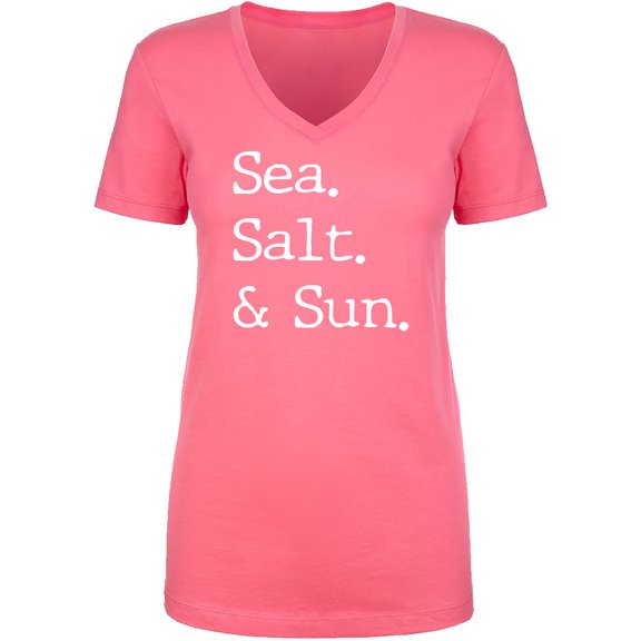 Sea. Salt. & Sun. Womens V-Neck Tee