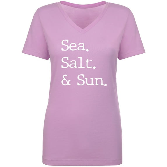 Sea. Salt. & Sun. Womens V-Neck Tee