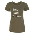 thumbnail image 1 of Sea. Salt. & Sun. Womens crewneck tee, 1 of 2
