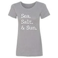 thumbnail image 1 of Sea. Salt. & Sun. Womens crewneck tee, 1 of 2