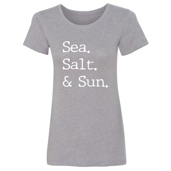 Sea. Salt. & Sun. Womens crewneck tee