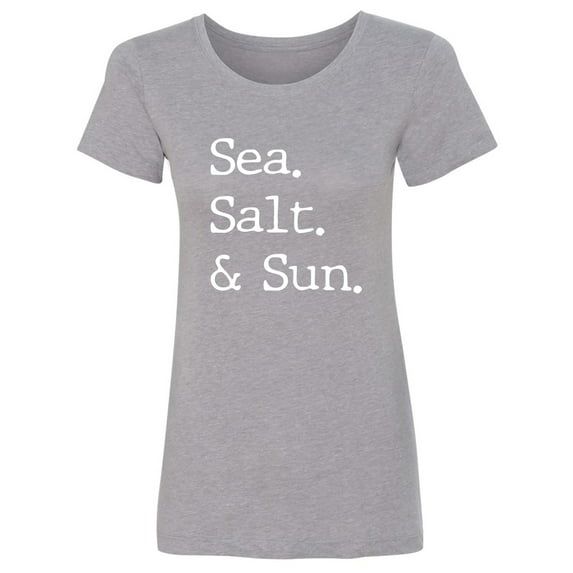 Sea. Salt. & Sun. Womens crewneck tee