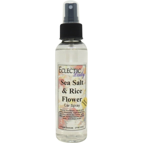 Sea Salt and Rice Flower Car Spray (Double Strength), 4 ounces