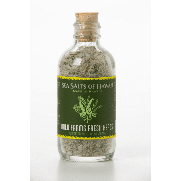 Sea Salts Of Hawaii, Sea Salt Nalo Farms Fresh Herbs, 4 Ounce Bottle