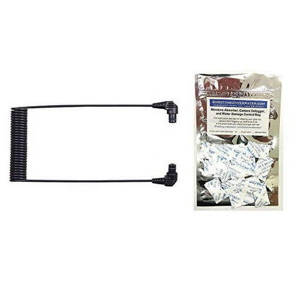 "Sea&Sea FIBER OPTIC CABLE II, Short Length (12""), SEA&SEA Connection Only w/ FREE Moisture Munchers"