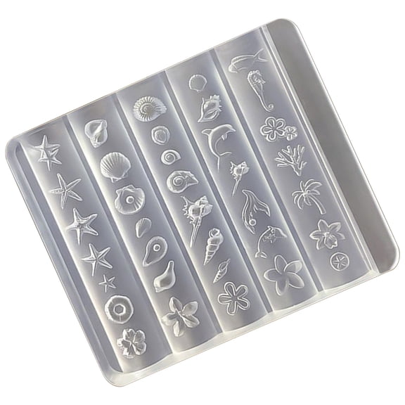 Sea Series Nails Art Silicone Mold Manicure Training Tool Professional Manicure Supplies Suitable for Making Accessories