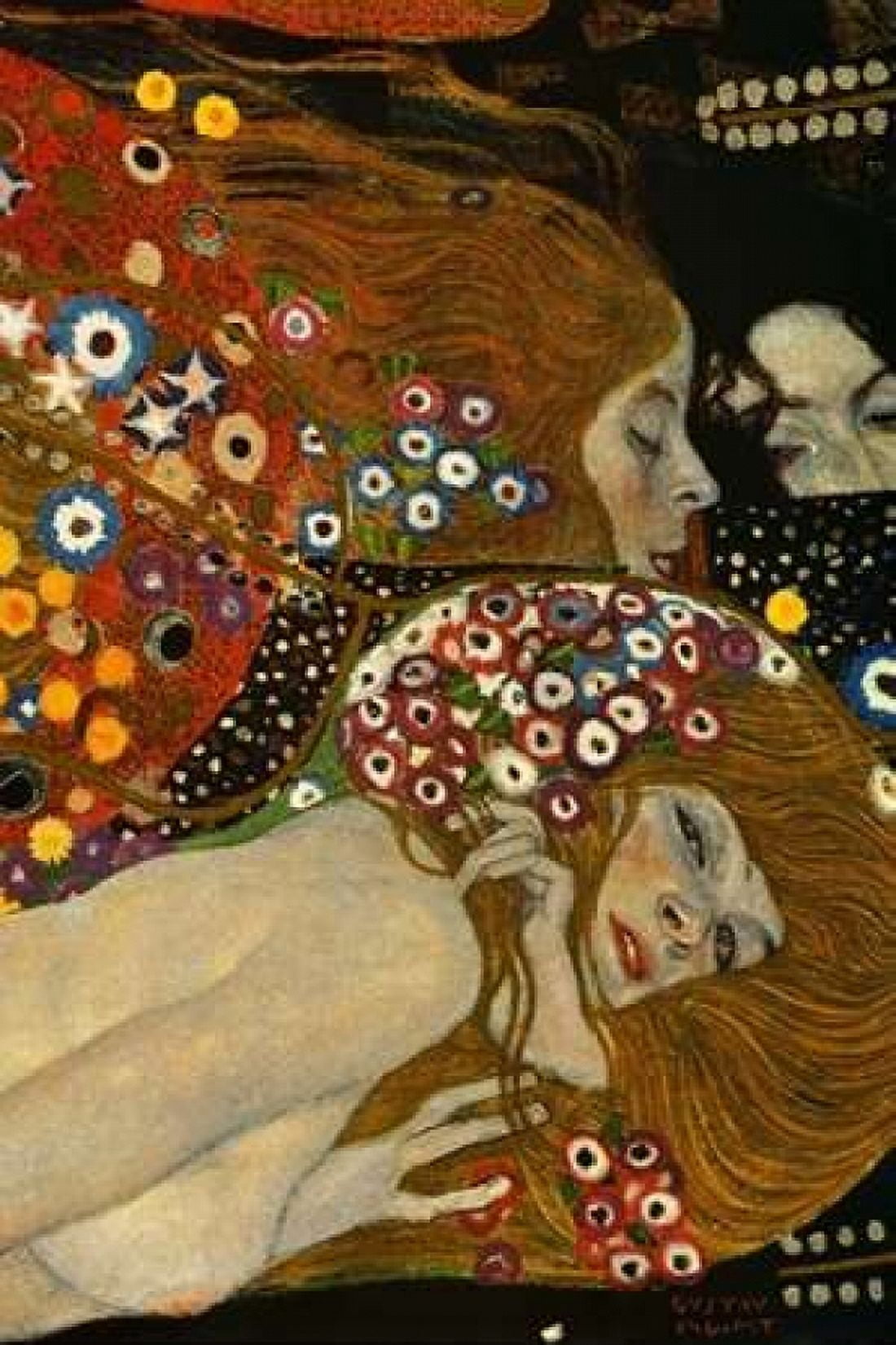 Sea Serpents V - right Canvas Art - Gustav Klimt (24 x 36)