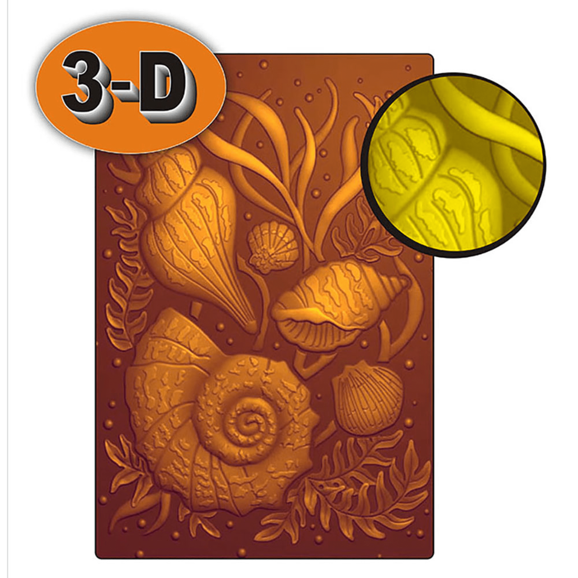 Sea Shell 3D Embossing Folder for Card Making & Scrapbooking - Durable ...