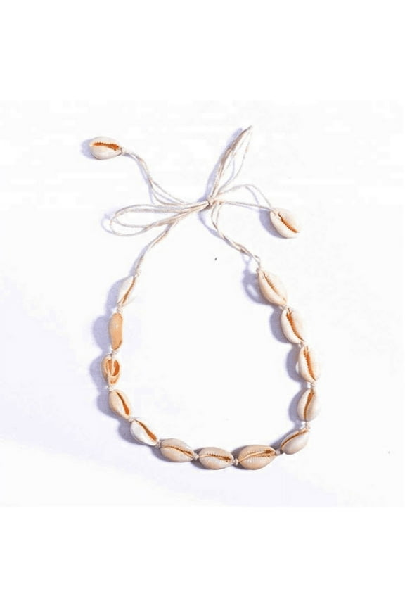 Sea Shell Choker Cowrie Adjustable Seashell necklace by vscohun