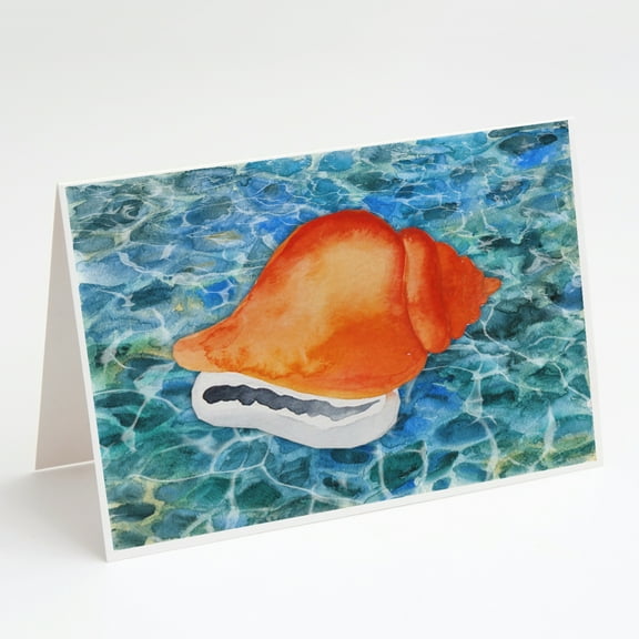 Sea Shell Greeting Cards and Envelopes Pack of 8