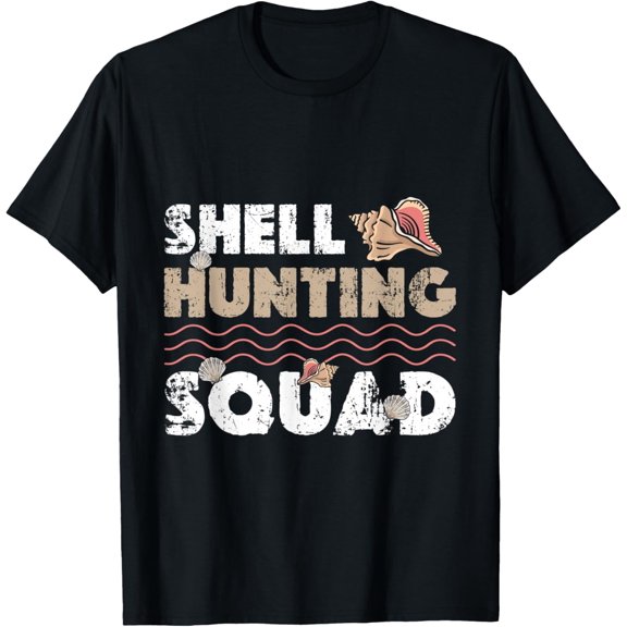 Sea Shell Hunter And Conch Collector Seashell Hunter T-Shirt
