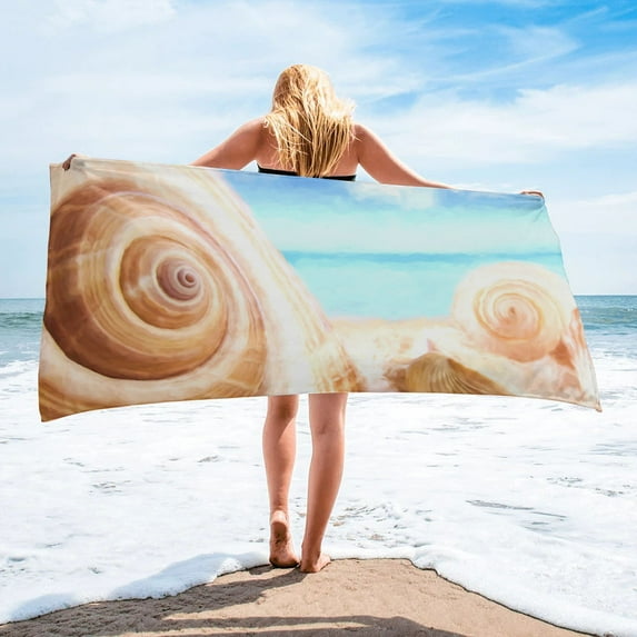 Sea Shell Sand Absorbent Bath Towel for Bathroom Sauna Soft Beach Yoga Towel Quick-drying Face Towel