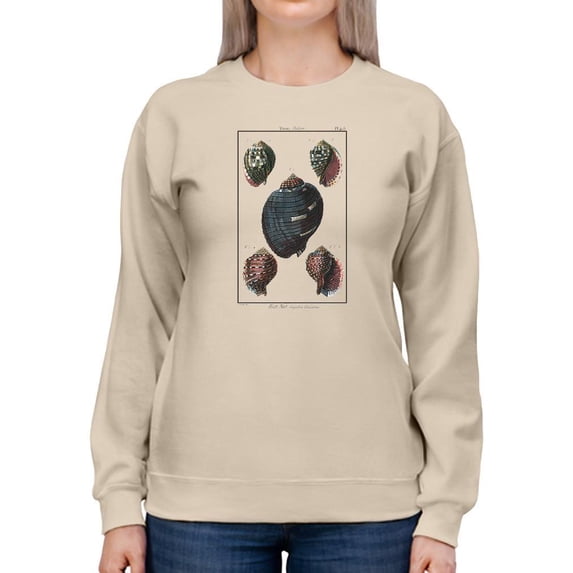 Sea Shell Vii Sweatshirt Women -Denis Diderot Designs, Female XX-Large