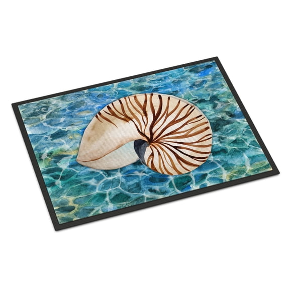 Sea Shell and Water Door Mat