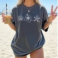 thumbnail image 1 of Sea Shells 90s Vintage Ocean Summer T-Shirt All Size S-3XL, 1 of 4