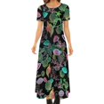 thumbnail image 1 of Sea Shells Dress Animal Print Modern Maxi Dress Streetwear Boho Beach Long Dresses Woman Short Sleeve Oversized Vestidos, 1 of 3